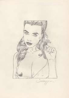 Roberto Baldazzini - 1 Original drawing - “Fioraia con ranuncolo reciso | Catawiki