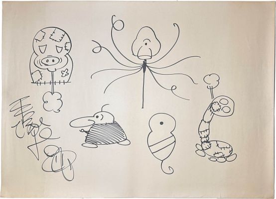 Osamu Tezuka’s hand-drawn illustration Hyoutantsugi/Spider | Mandarake (Big Web)