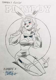Lapone, Antonio - 1 Original drawing - "Hommage à Playboy" | Catawiki