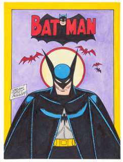 SHELDON â€œSHELLYâ€ MOLDOFF LONG EARED BATMAN ORIGINAL ART & TWO LETTERS. | Hake’s