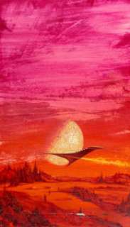 Paul Lehr (American, 1930-1998) Spectrum II Paperback cover, 1964 Acrylic on panel 18-1/4 x 10-3/4 inches (46.4 x 27....