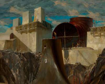 Stanley Meltzoff (American, 1917-2006) Dam Building, United Engineers & Constructors Inc., advertisement - | Heritage