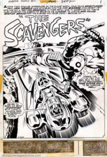 Jack Kirby - Original Art for The Forever People #10, - Complete 22-page story "The Scavengers" (DC, -