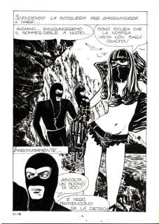 Milo Manara - 1 Original page - Genius #11 - "Gli artigli del gatto verde" - 1970 | Catawiki