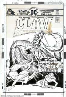 Ernie Chan and Pat Boyette - Large Lot of Art from Claw the Unconquered #1-7 (DC, 1975). A spectacular large -