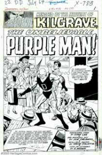 Joe Orlando and Vince Colletta - Original Art for Daredevil #4, Page 1 (Marvel, 1964). Once a staple of the EC - | Heritage