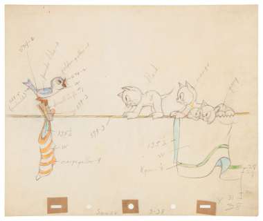 â€œMORE KITTENSâ€ ORIGINAL ART COLOR GUIDE AND â€œGOOD HOUSEKEEPINGâ€ PAGE. | Hake’s