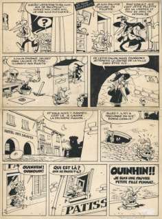 Raymond Macherot (1924-2008) | Chlorophylle - Zizanion le Terrible Encre de Chine pour la planche 30 de cette histoire parue dans le journal Tintin en 1958. Signée, 37x51 cm. | Huberty Breyne