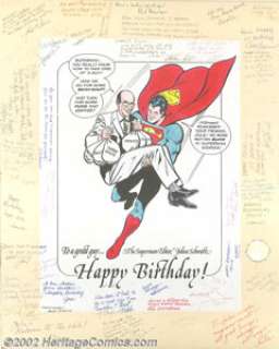 Unknown Artist - Original Art for Birthday Card (undated). This is a large birthday card for Julie that was signed - | Heritage