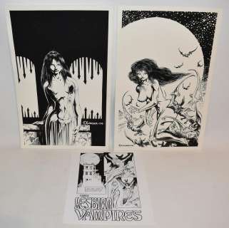 2 RON WILBER P/I COMIC ILLUS. "LESBIAN VAMPIRES" | EstateOfMind