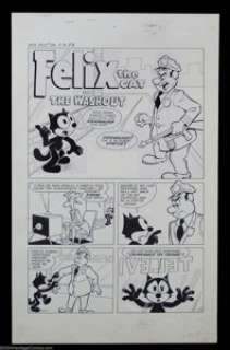 Joe Oriolo - Original Art for Felix the Cat #98, Complete Book (Harvey, 1958). This delightful collection of -