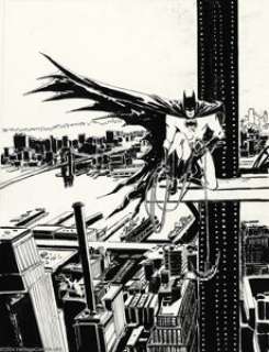 Denys Cowen - Original Batman Illustration (undated). This awesome illustration by Denys Cowen depicts the -