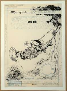 Franquin, André - 1 Estampe pigmentaire - Gaston - Collection Franquin Les Couvertures - Guust en de Marsupilami - 2023 | Catawiki