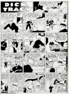 Chester Gould - Dick Tracy "Double Villain" Sunday Comic Strip Original Art, dated 6-2-40 (Chicago - | Heritage