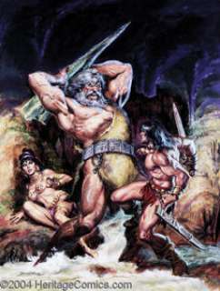 Earl Norem - Savage Sword of Conan #28 Cover Original Art (Marvel. 1978). The savage Cimmerian battles the - | Heritage