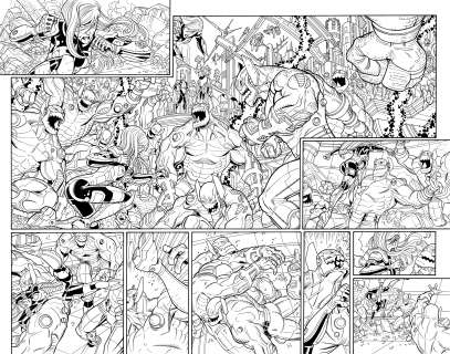 Nick Bradshaw, Walden Wong | Guardians Of The Galaxy # 15 pages 4-5 | Walden Wong