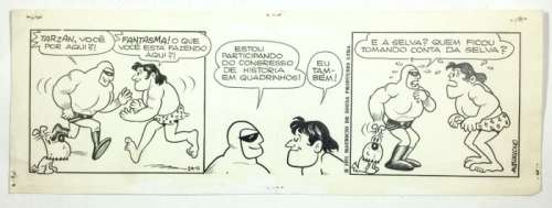 De Sousa, Mauricio | Original comic strip  - Tarzan y el Fantasma  - (1971) | Catawiki