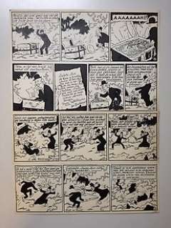 De Moor, Bob - 1 Original page - Snoe en Snolleke - De Schat Van Baekelandt - 1952 | Catawiki