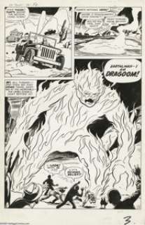 Jack Kirby and Dick Ayers Strange Tales #76 Page 3 Original Art (Marvel, 1960). Dragoom, the flaming invader - | Heritage