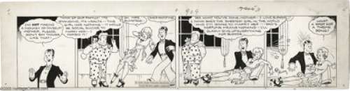 Chic Young - Blondie Daily Comic Strip Original Art, dated 9-16-30 (King Features Syndicate, 1930). In this very - | Heritage