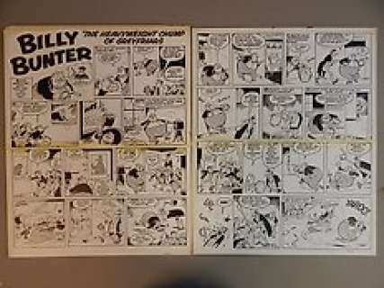 Parlett, Reg - 2 Original pages  - Billy Bunter  - Complete gag  - [60s]