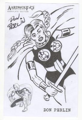 Don Perlin Valkyrie Original Original Comic Art drawing Signed | Neat Stuff Vault