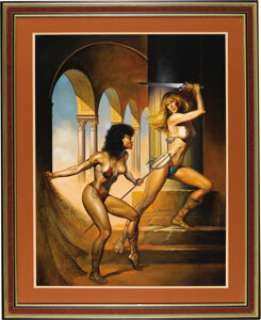Boris Vallejo - "Gladiators" Painting Original Art (1987). When one thinks of strong, sultry, and - | Heritage