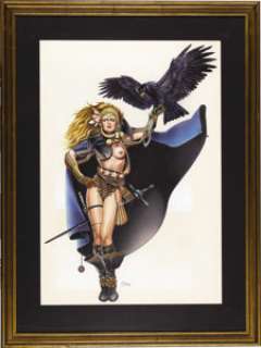 Chris Achilleos - "The Mercenary" Painting Original Art (1977). Heavy Metal cover artist Chris - | Heritage