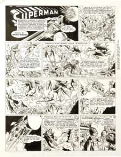 Wayne Boring - Superman Sunday Comic Strip #471 Original Art, dated 11-7-48 (McClure Syndicate, 1948).  In this -