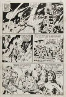Jack Kirby and Vince Colletta - Thor #176, page 18 Original Art (Marvel, 1970). Loki, the Mighty Thor, Balder the -