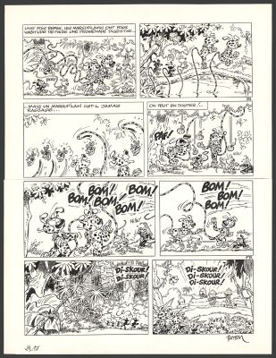 Batem | Le Marsupilami - L’Orchidée des Chahutas (T.17) - Planche originale n°07 | Daniel Maghen