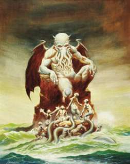 Don Marquez - Cthulhu Painting Original Art (2003). Don Marquez presents humanity‘s most basic nightmare, H. -