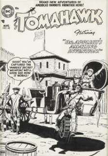 Fred Ray Tomahawk #42 Cover Original Art (DC, 1956). The "Trojan Horse gambit" works once again, -