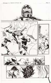 Gabriel Hardman - Original page - Avengers vs. Atlas - Earth’s Mightiest Super Heroes - 2010 | Catawiki