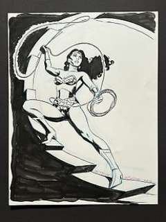 Steve Rude - 1 Original drawing - Wonder Woman in Action - 2014 | Catawiki