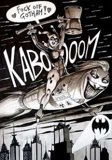 Harley Quinn - Candita, Giuseppe - Fuck off Gotham! - 1 Illustration originale - 2024 | Catawiki