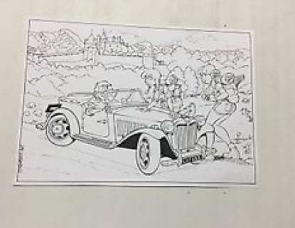 Rodrigue, Michel - 1 Original drawing - Clifton - Les belles auto-stoppeuses - 2017 | Catawiki