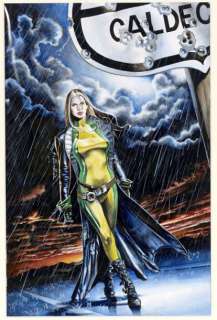 Migliari, Rodolfo | ROGUE Couverture originale Ã  l’encre de Chine et aquarelle | Cornette de St Cyr