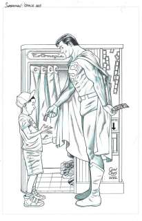 Joe Quinones - Superman Space Age Cover Issue 03 Page Cover