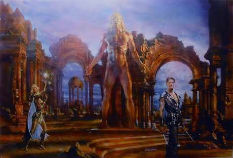 Doug Beekman - heroes die huge published cover painting (1976)