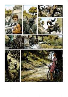 Berlion, Olivier - 1 Original colour page - Le Juge, le République assassinée T1 - Chicago-sur-Rhône - 2015 | Catawiki