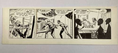 Dan Barry - Original page - Flash Gordon - Les robots fous - 1965 | Catawiki