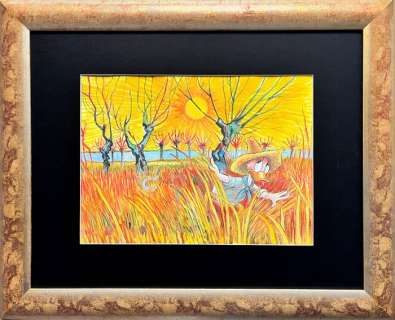 Tony Fernandez - Donald Duck Inspired By Van Gogh’s "Willows at Sunset" (1888) - XL Original Painting - 89 x 2 x 74 | Catawiki