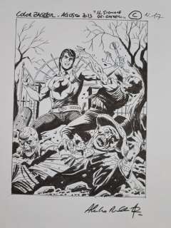 Piccinelli, Alessandro - 2 Original preliminary drawing - Zagor - Il Signore dei Cimiteri - 2023 | Catawiki