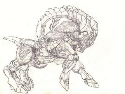 Dan Khanna - Beastwars Horse Design Pencil Art