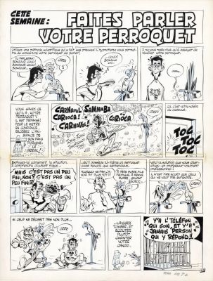 Lot 42 - GOTLIB (1934-2016) "Faites parler votre perroquet" : Planche originale… | misc / divers