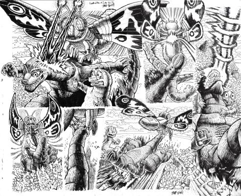 Jake Smith | Godzilla: War For Humanity - #2 Page 20-21 DPS | Kinetic Collectibles