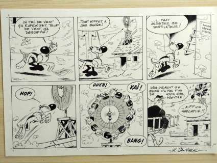 Janvier, Michel - 1 Original page - Rantanplan - Gag #178 - 1986 | Catawiki