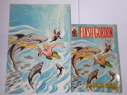 Rafel Lopez Espi - 1 Original cover - Flash Gordon - Portada original del comic - 1969 | Catawiki