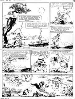 Jo-El AZARA - Planche originale de TAKA TAKATA Gag N°84 Exquis, maux, choc, hola, glacés